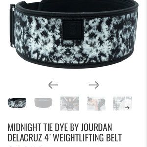 MIDNIGHT TIE DYE BY JOURDAN DELACRUZ 4" WEIGHTLIFTING BELT